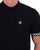 Trojan Chequerboard Trim Polo Black
