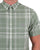 Gant Check Cotton Linen SS Shirt Green