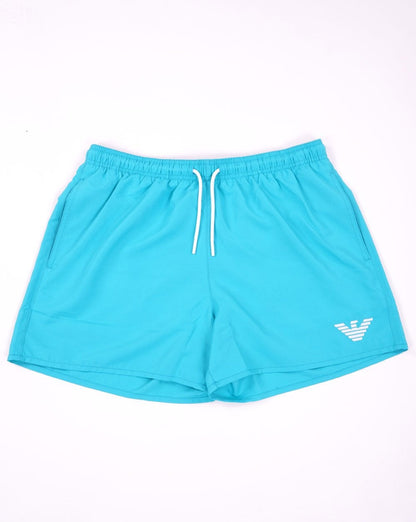 Emporio Armani Eagle Logo Swim Shorts Turquoise