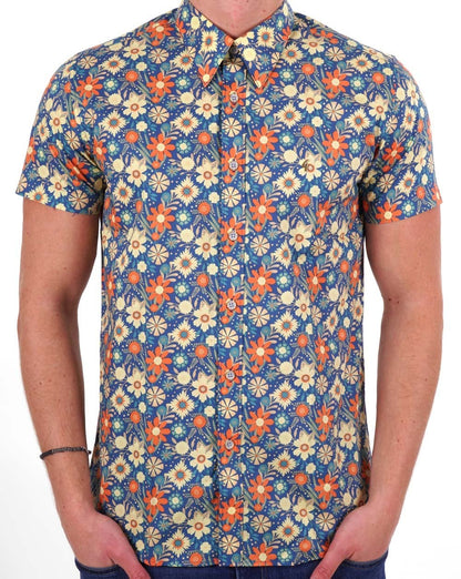 Gabicci Vintage Irons Floral Print SS Shirt Insignia