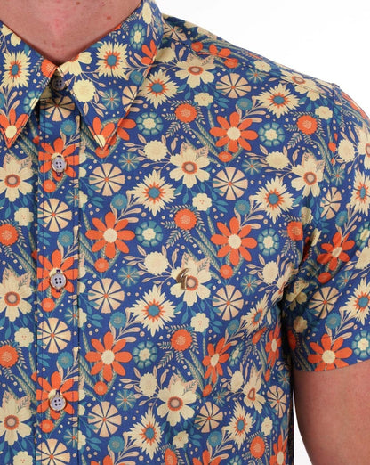 Gabicci Vintage Irons Floral Print SS Shirt Insignia