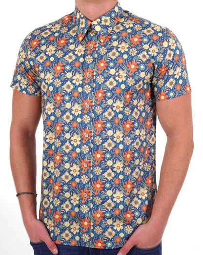 Gabicci Vintage Irons Floral Print SS Shirt Insignia