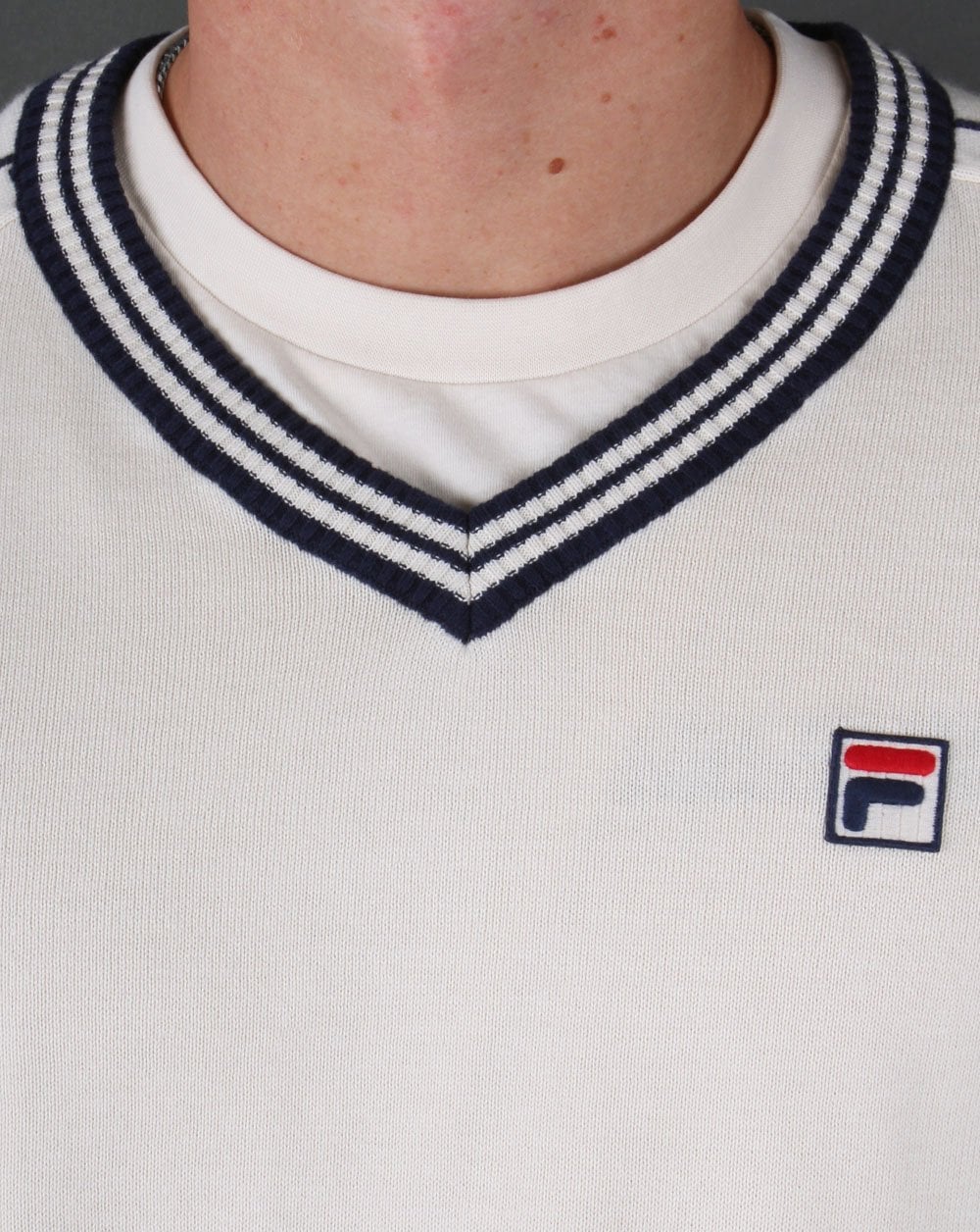 Fila Vintage Borg V Neck Jumper