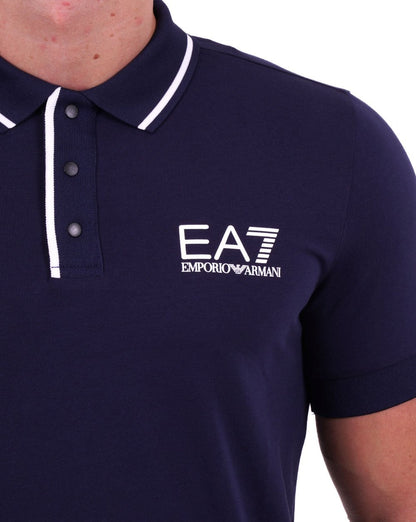EA7 Tennis Club Polo Shirt Navy