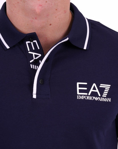 EA7 Tennis Club Polo Shirt Navy