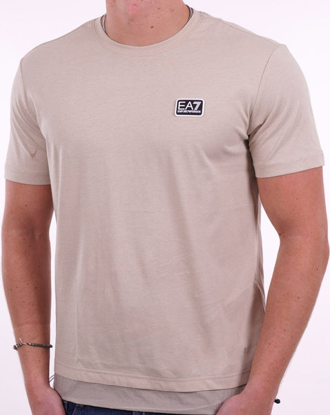 EA7 Emporio Armani Toggle T-shirt Beige