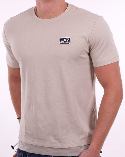 EA7 Emporio Armani Toggle T-shirt Beige