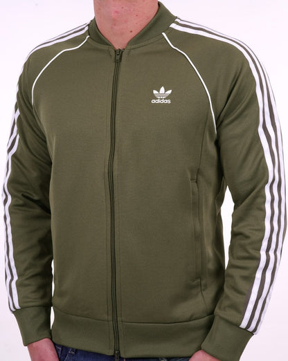 Adidas Originals Superstar Track Top Olive Green