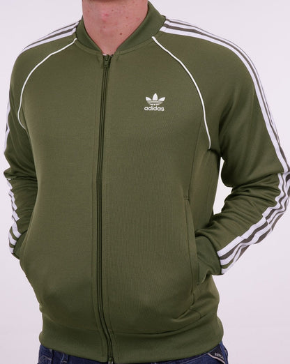 Adidas Originals Superstar Track Top Olive Green