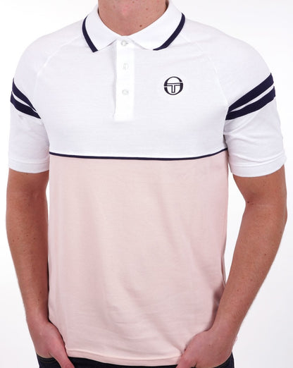 Sergio Tacchini Orion Polo Shirt White/Pink