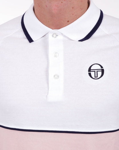 Sergio Tacchini Orion Polo Shirt White/Pink