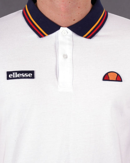 Ellesse Doran Polo Shirt White
