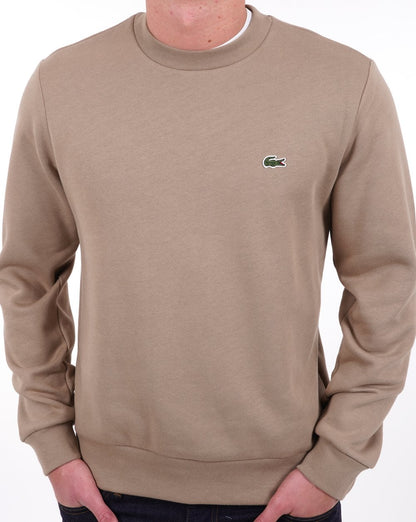 Lacoste Cotton Sweatshirt Dark Sand