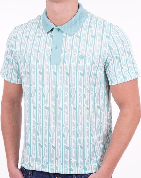 Lacoste Two Tone Logo Polo Shirt Green/Light Green