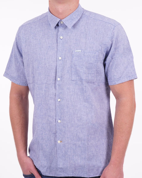 Barbour Nelson Short Sleeve Summer Shirt Blue