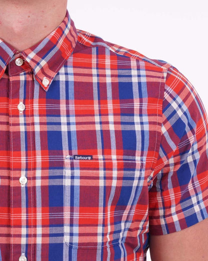 Barbour Nickwell Madras Check SS Shirt Navy