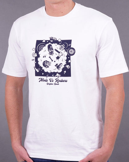 Ben Sherman Mods V Rockers T-shirt White