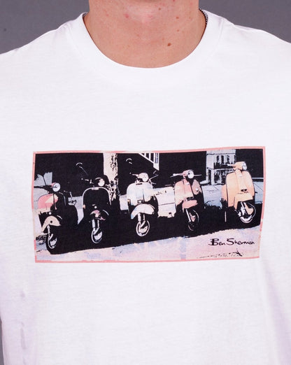 Ben Sherman Scooter Vibes T-shirt White