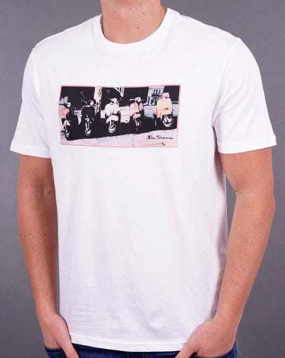 Ben Sherman Scooter Vibes T-shirt White