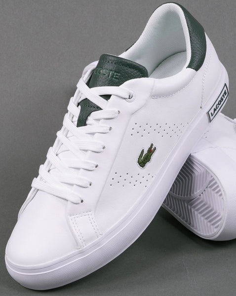 Lacoste Powercourt 2.0 Trainer White/Dark Green