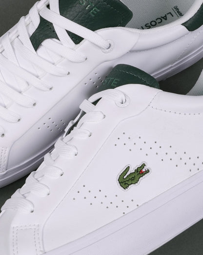 Lacoste Powercourt 2.0 Trainer White/Dark Green