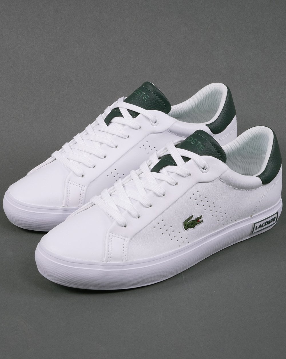 Lacoste Powercourt 2.0 Trainer White/Dark Green