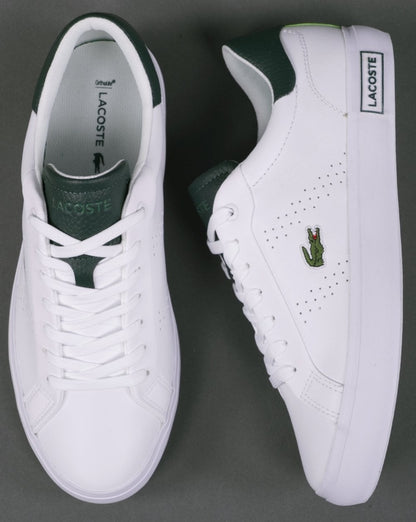 Lacoste Powercourt 2.0 Trainer White/Dark Green