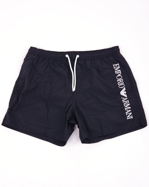 Emporio Armani Logo Swim Shorts Black