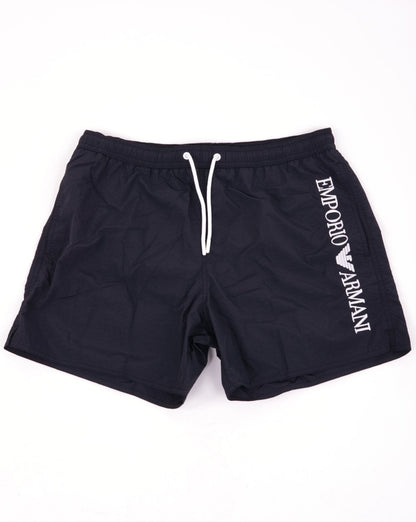 Emporio Armani Logo Swim Shorts Black