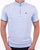 Gabicci Vintage Zande SS Knit Zip Neck Sky