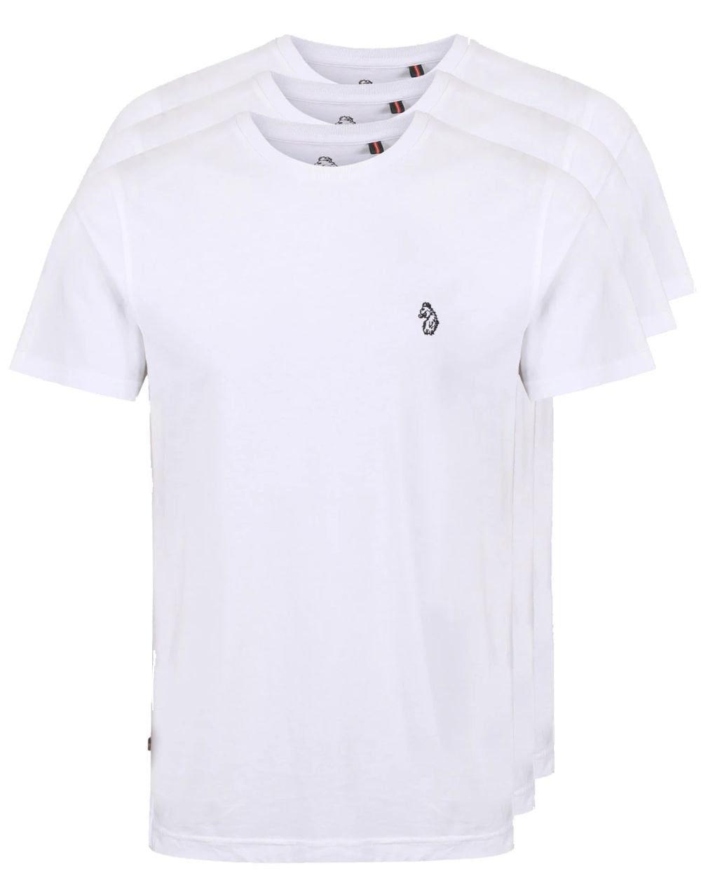 Luke 3 pack T shirts White
