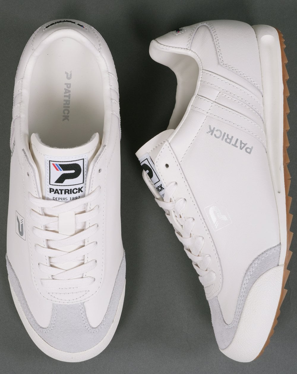 Patrick Original Trainers Leather Triple White