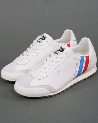 Patrick Original Trainers White Blue Red