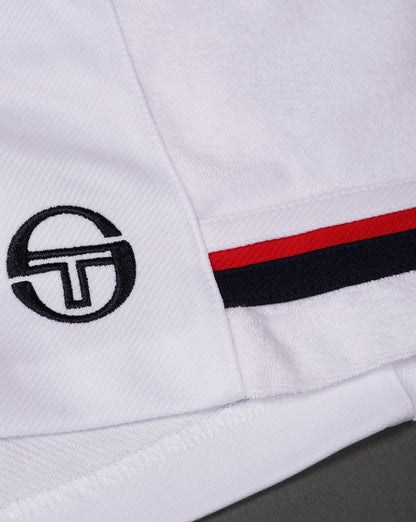 Sergio Tacchini Tennis Shorts White red navy