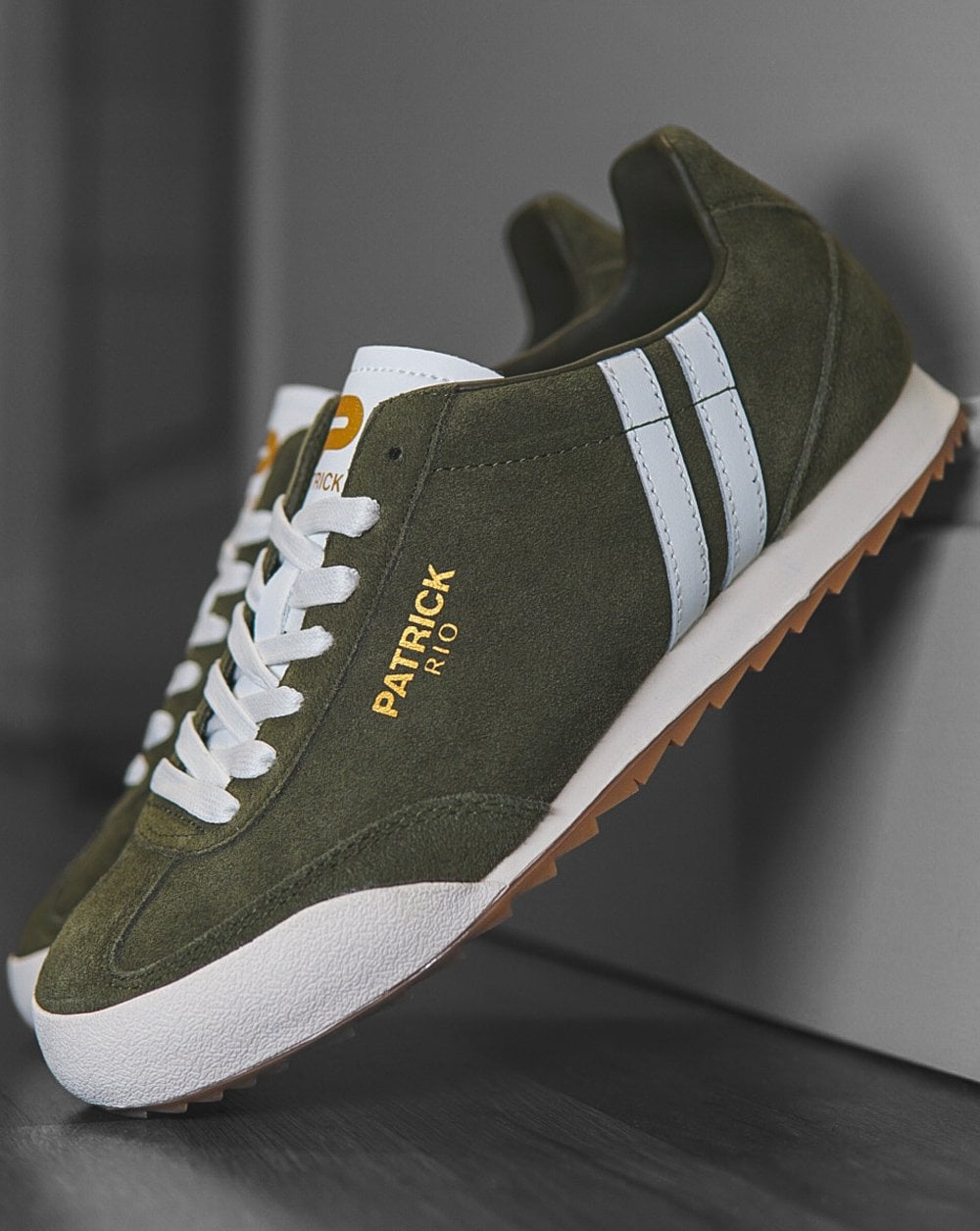 Patrick Rio Trainers Olive Green