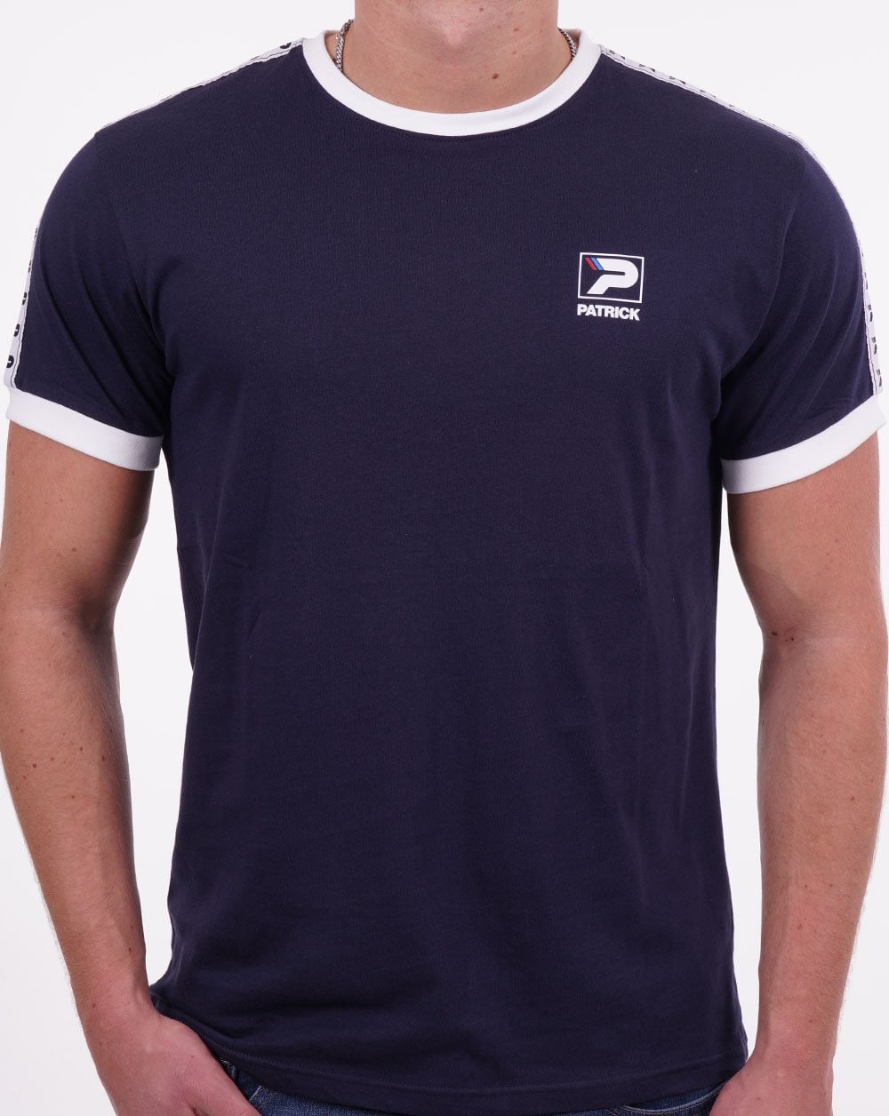 Patrick Taped Sleeve T-shirt Navy