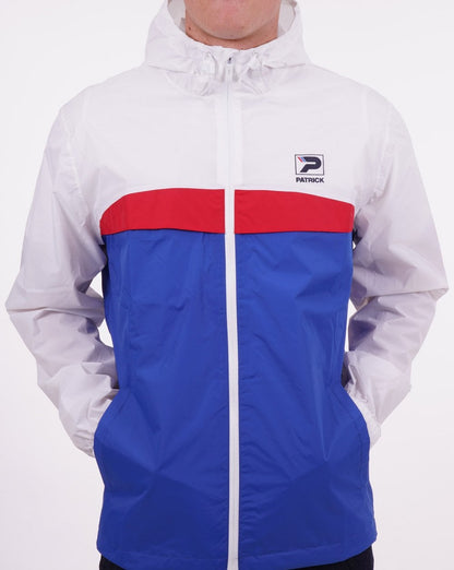 Patrick Classic Cagoule White/Royal Blue