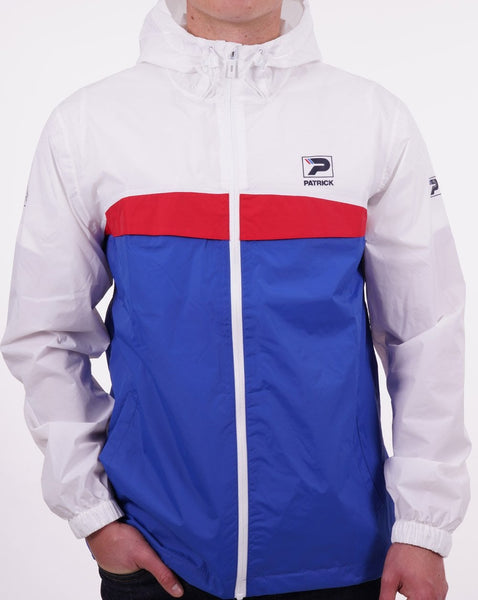 Patrick Classic Cagoule White/Royal Blue