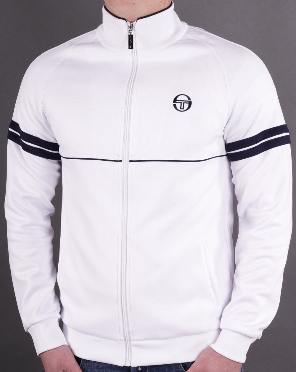 Sergio Tacchini Star Track Top White/Navy