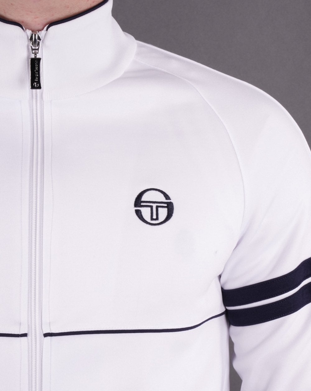 Sergio Tacchini Star Track Top White/Navy