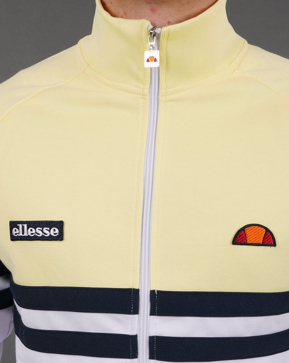 Ellesse Rimini Track Top White/Yellow