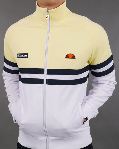 Ellesse Rimini Track Top White/Yellow
