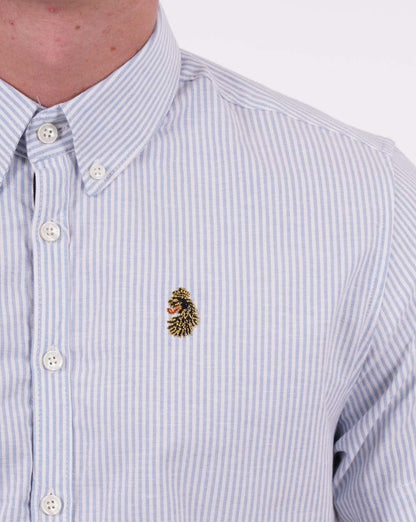 Luke Cambridge Short Sleeve Shirt White/Sky