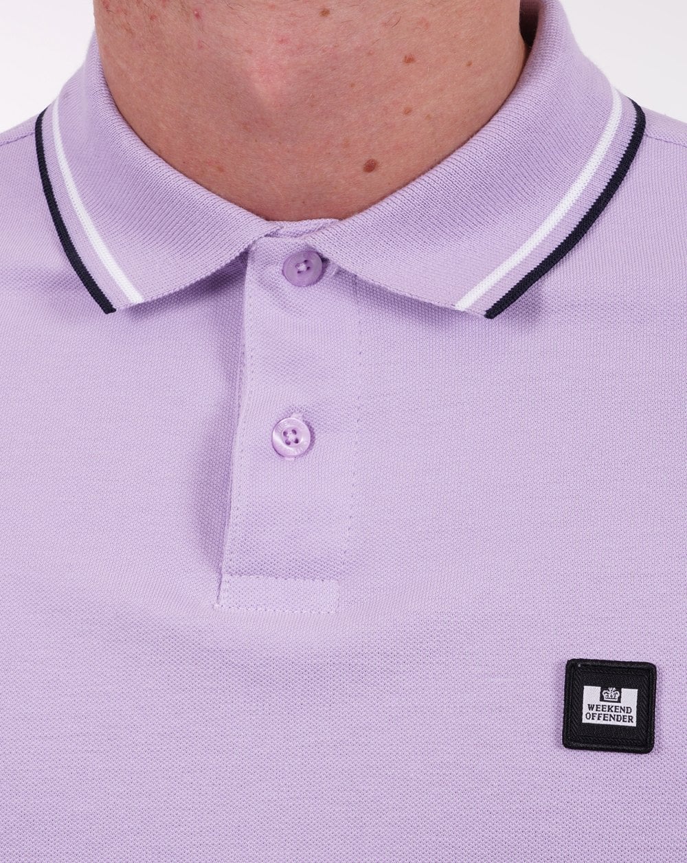 Weekend Offender Sterling Polo Shirt Wisteria