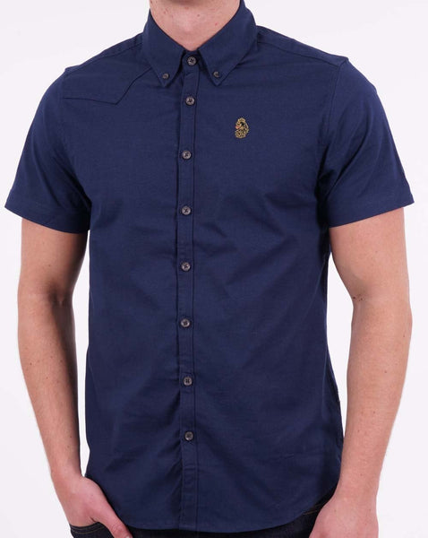 Luke Cambridge Short Sleeve Shirt Dark Navy