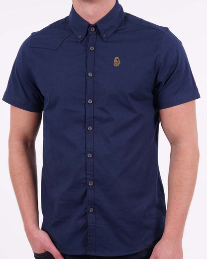 Luke Cambridge Short Sleeve Shirt Dark Navy