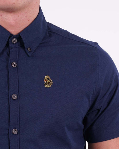 Luke Cambridge Short Sleeve Shirt Dark Navy