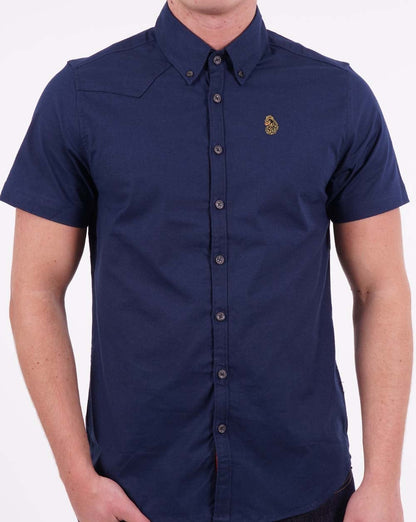 Luke Cambridge Short Sleeve Shirt Dark Navy