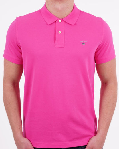 Gant Pique Rugger Polo Hyper Pink