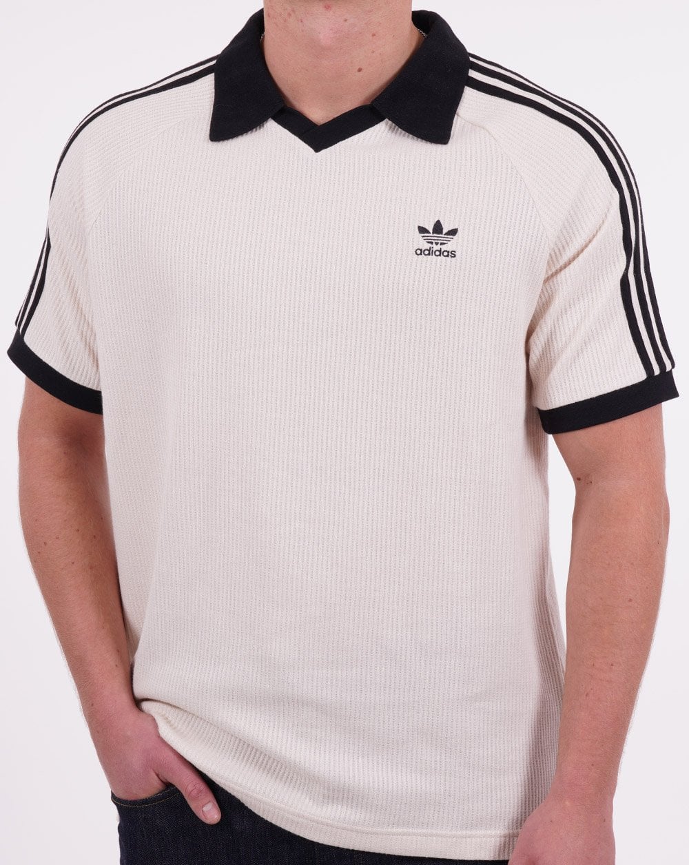 Adidas Originals Retro Waffle Polo off White